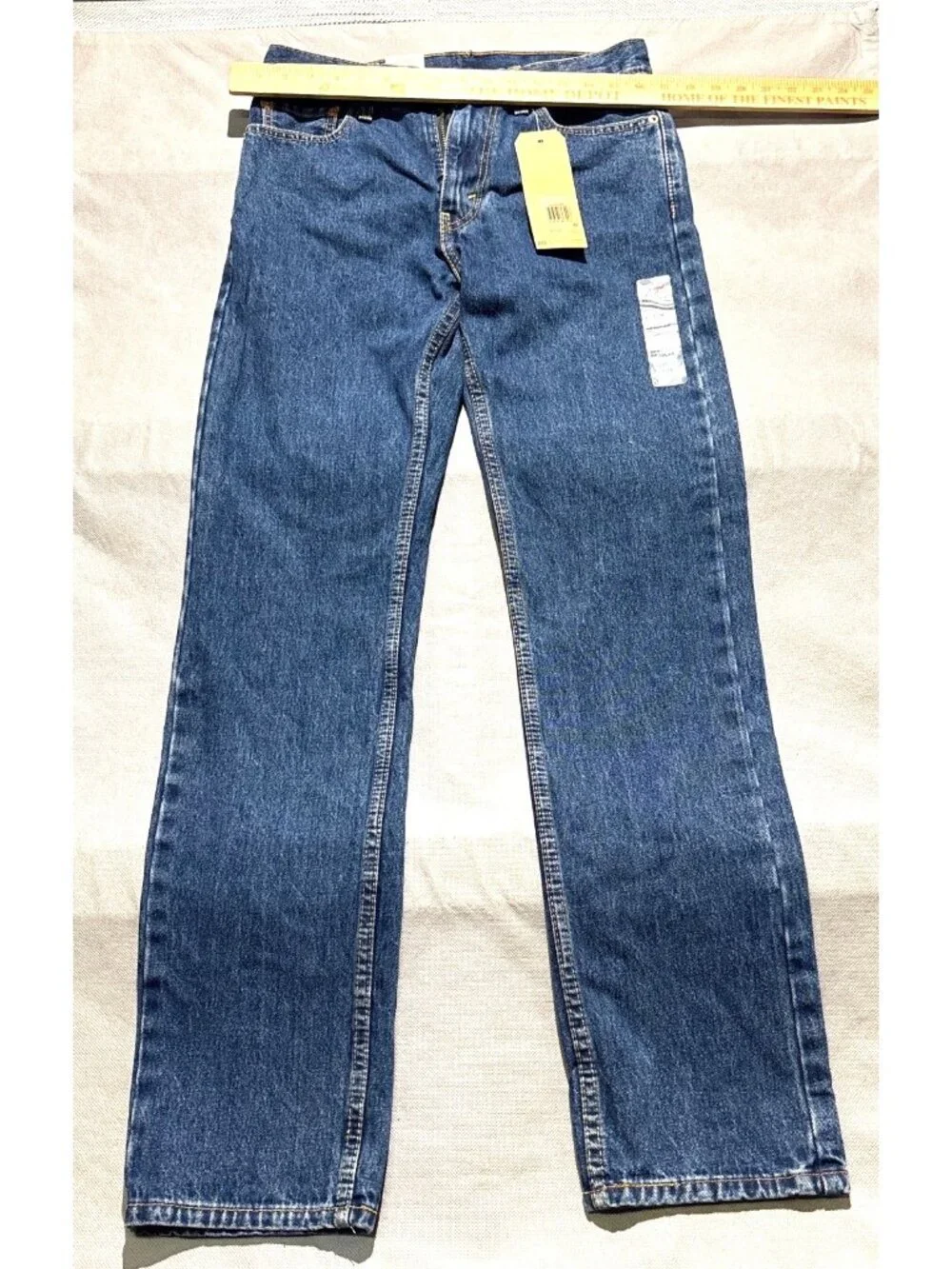 Levis 505 Regular Fit Mens Jeans Size 30x34 Medium Wash Cotton Denim With Tags